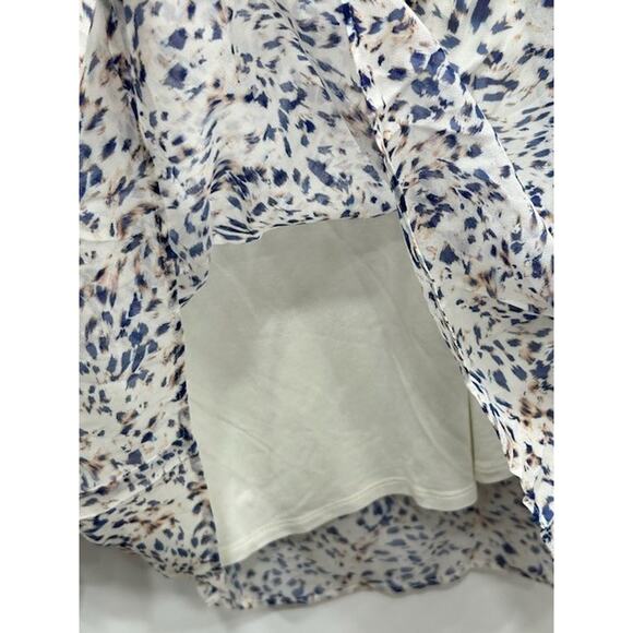 NWT Hale Bob Womens‎ Tops Flared Sleeve V-Neck Button Front Printed Ivory Size M - Picture 7 of 13